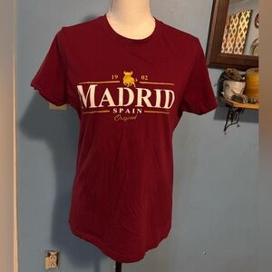 Roly, Burgundy, Madrid Spain, T-Shirt